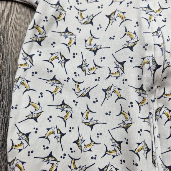 Magnolia Baby 6 Months Zippy Footie Sword Fish Pattern - Picture 2 of 3